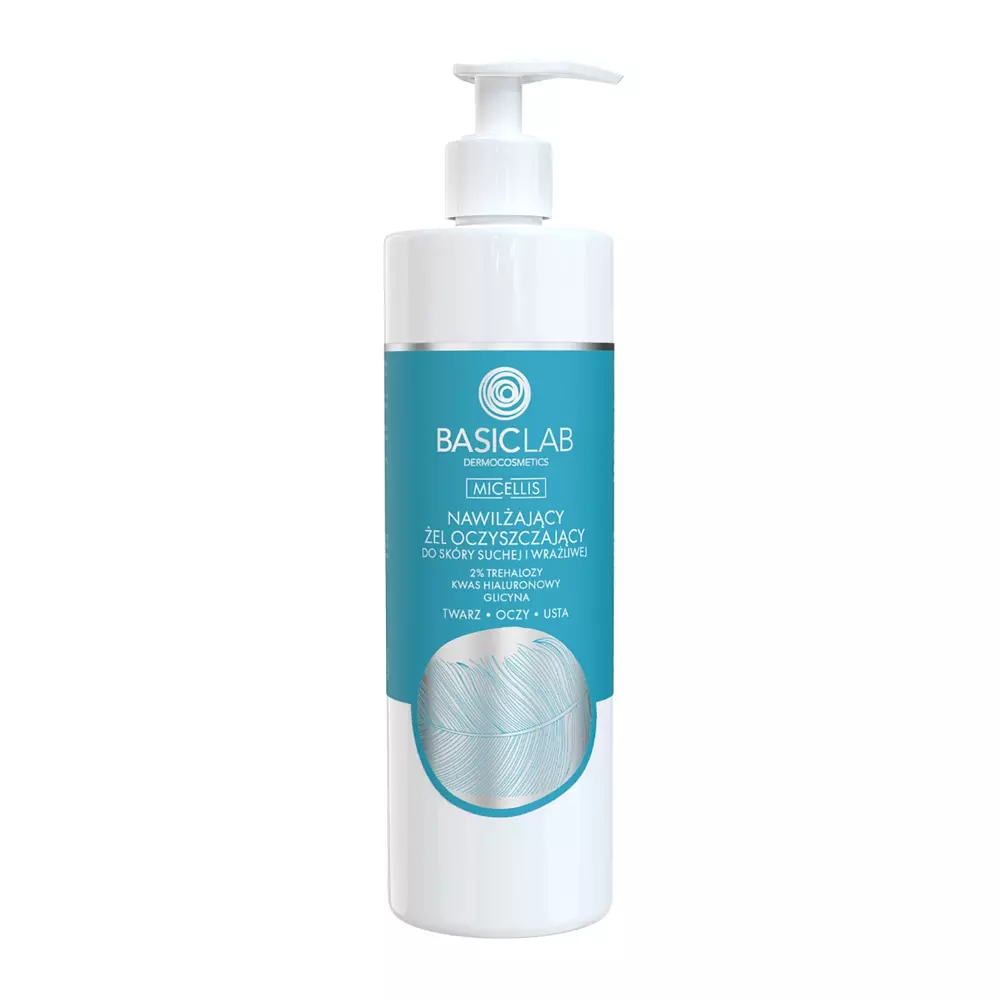 BasicLab - Micellis - Зволожувальний гель для вмивання сухої та чутливої шкіри - 300ml