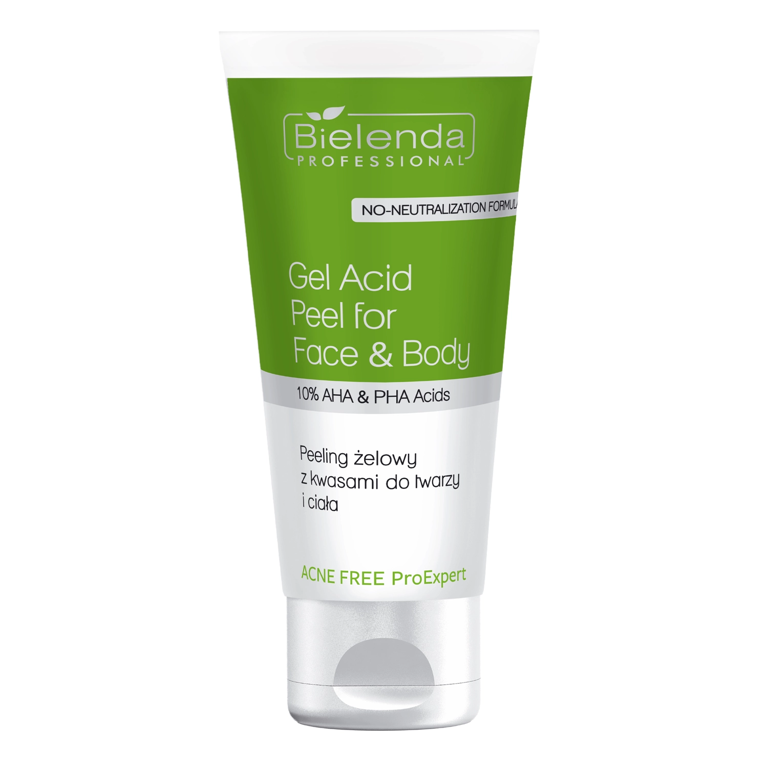 Bielenda Professional - Acne Free ProExpert - Гелевий пілінг для обличчя та тіла з кислотами - 150ml