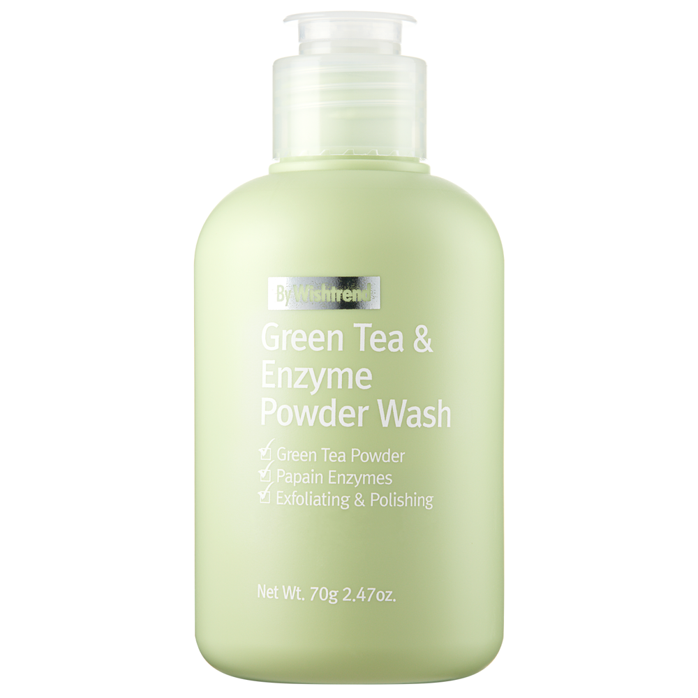 By Wishtrend - Green Tea & Enzyme Powder Wash - Ензимна пудра для очищення обличчя - 110g