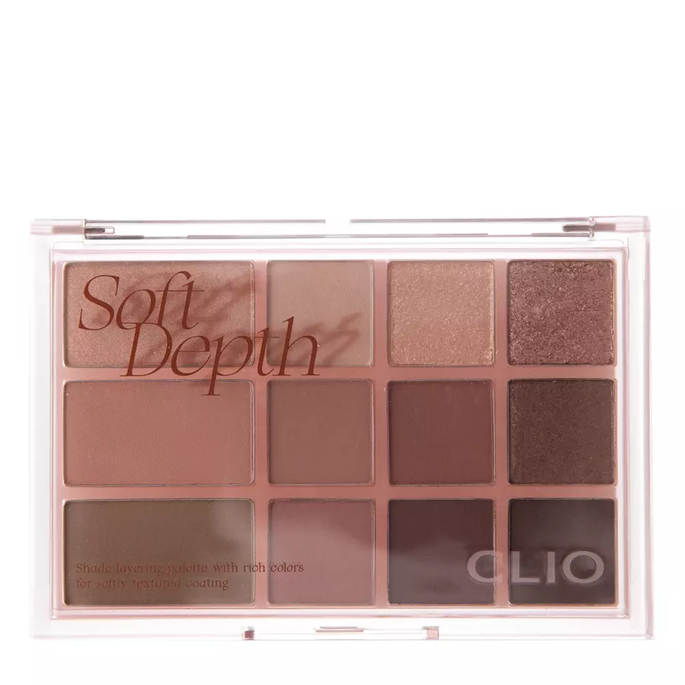 CLIO - Shade & Shadow Palette - Палітра тіней для повік - 02 Soft Depth - 9,6g