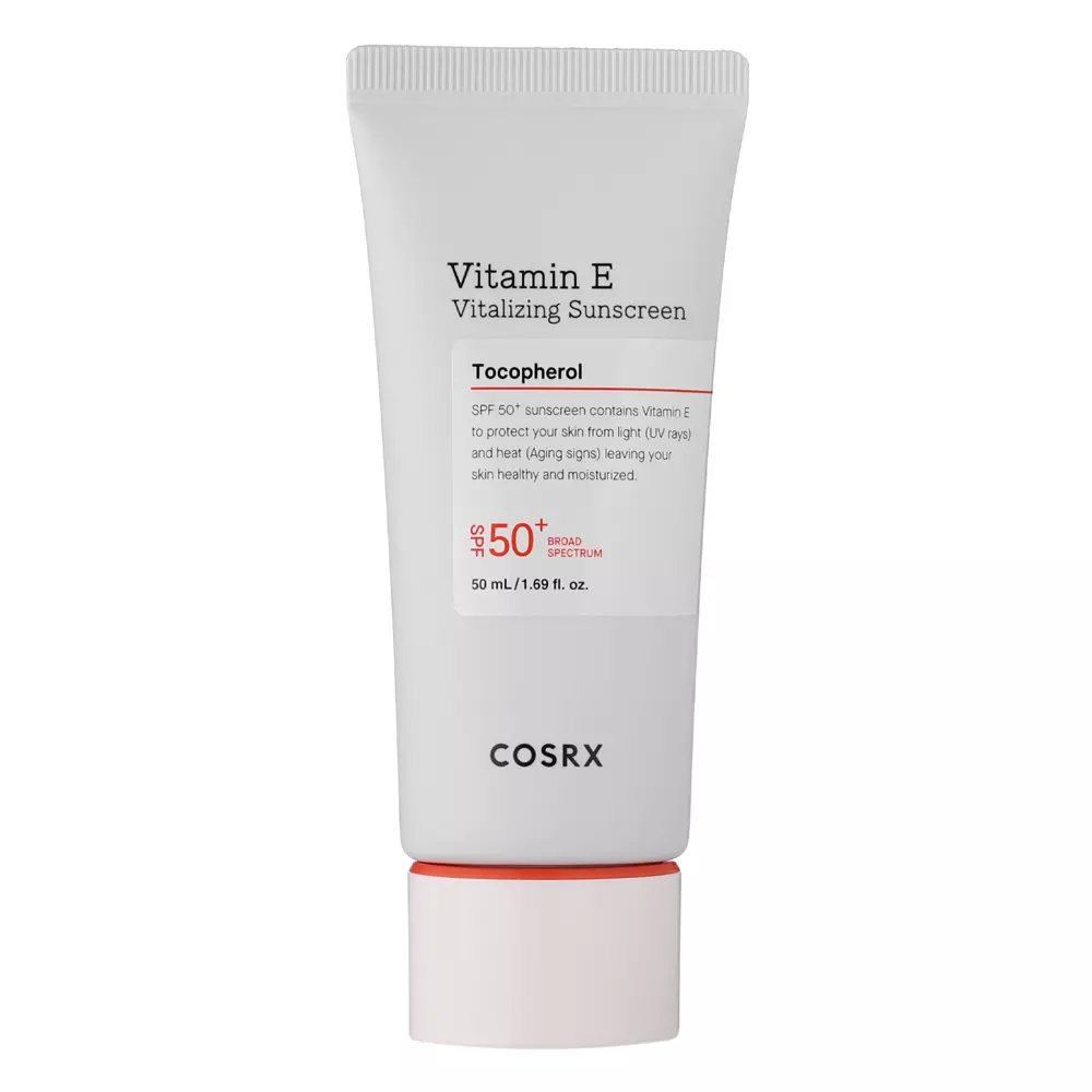 Cosrx - Cонцезахисний крем з вітаміном Е - Vitamin E Vitalizing Sunscreen - SPF 50+ - 50ml