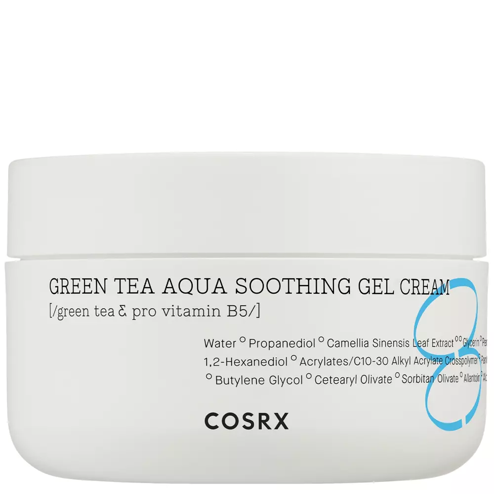 Cosrx - Hydrium Green Tea Aqua Soothing Gel Cream - Заспокійливий крем з екстрактом зеленого чаю - 50ml