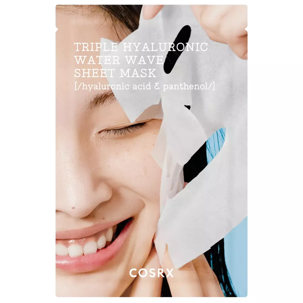 Cosrx - Hydrium Triple Hyaluronic Water Wave Sheet Mask - Зволожувальна тканинна маска з потрійною гіалуроновою кислотою - 21ml