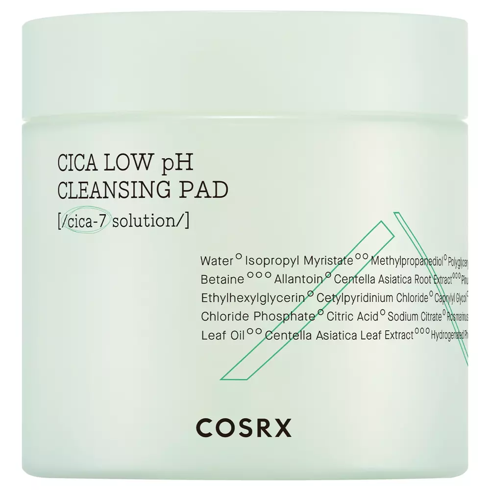 Cosrx - Очищувальні диски для обличчя - Pure Fit Cica Low pH Cleansing Pad - 100шт.