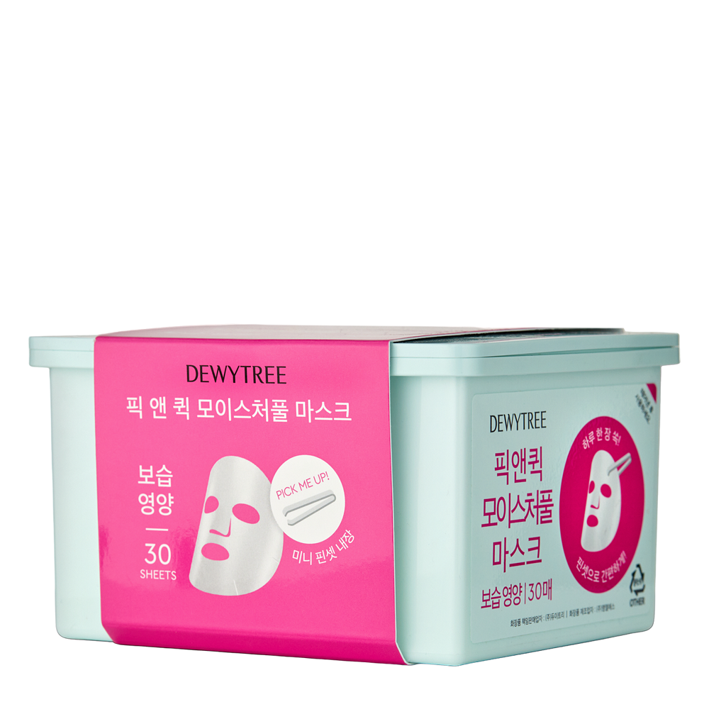 Dewytree - Pick And Quick Moisture Full Mask Set - Набір зволожувальних тканинних масок - 300g/30шт.