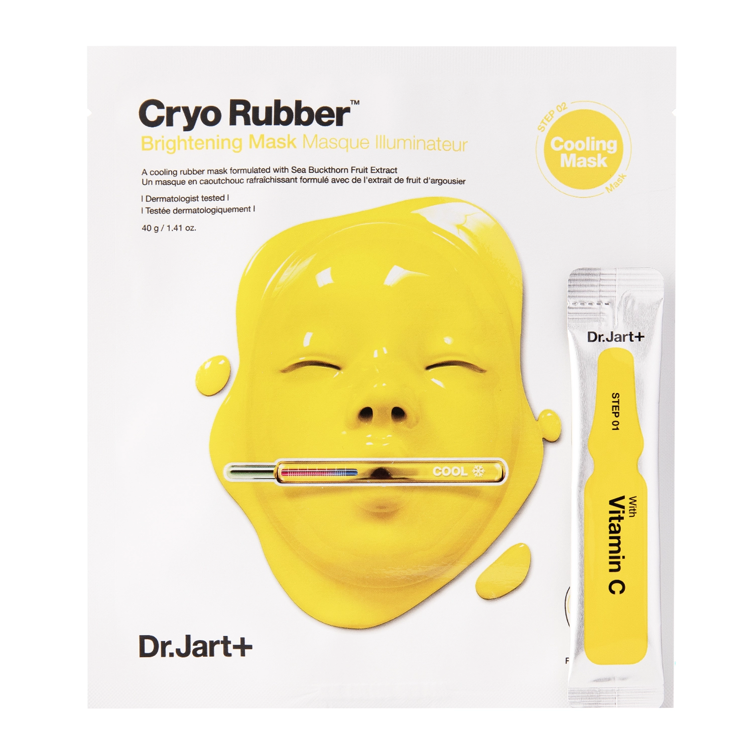 Dr.Jart+ - Cryo Rubber with Brightening Vitamin C - Освітлювальна маска для обличчя - 40g