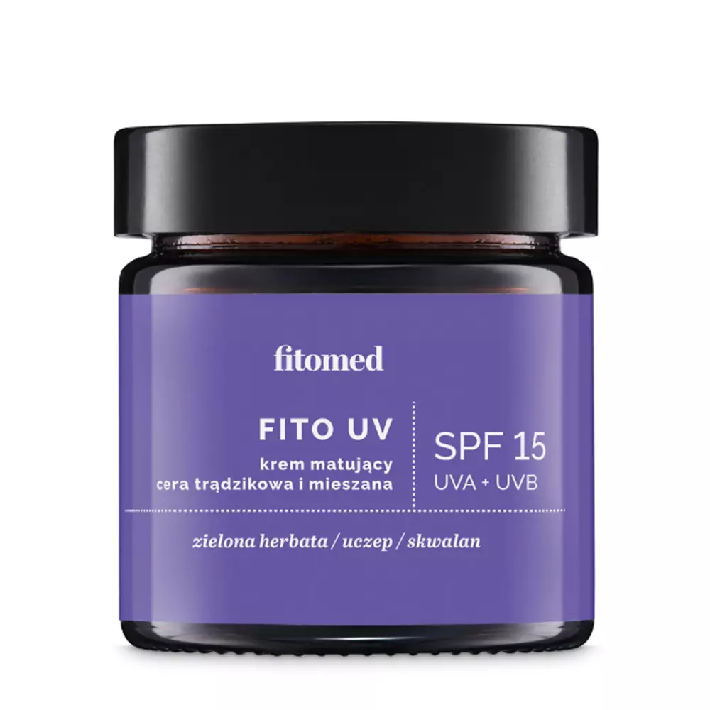 Fitomed - Fito UV SPF15 - Матуючий крем для проблемної та комбінованої шкіри - 55g