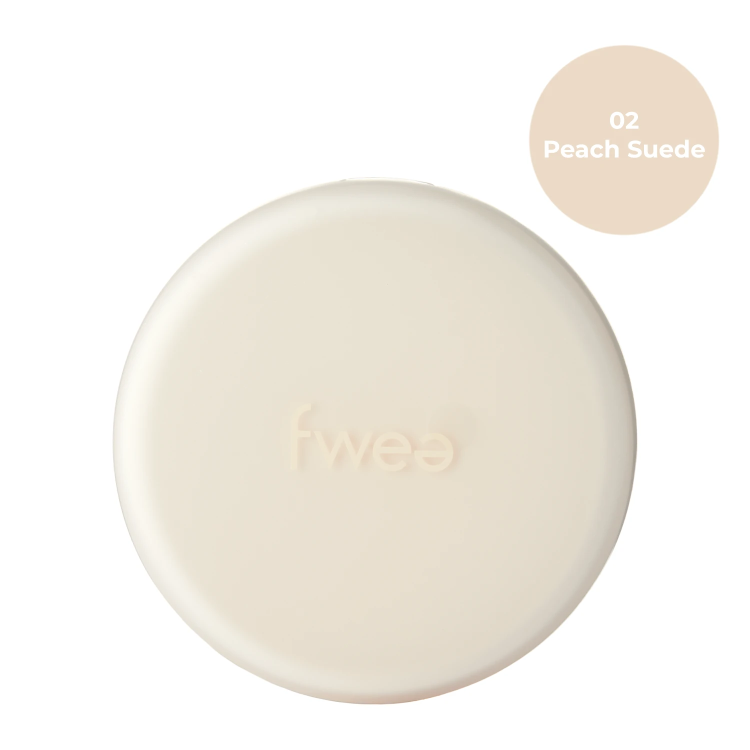 Fwee - Cushion Suede SPF50+ PA+++ - Зволожувальний тональний кушон для обличчя - 02 Peach Suede - 15g
