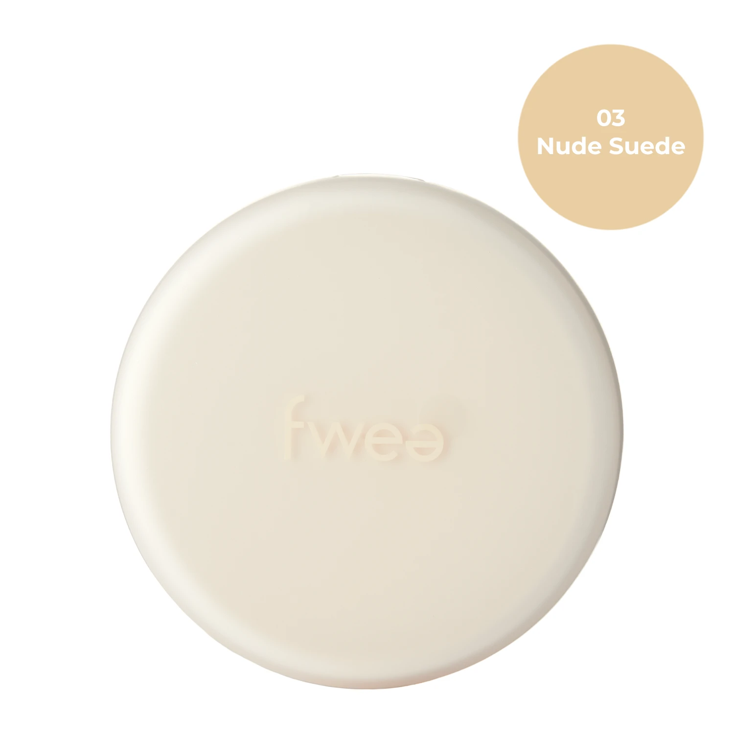 Fwee - Cushion Suede SPF50+ PA+++ - Зволожувальний тональний кушон для обличчя - 03 Nude Suede - 15g