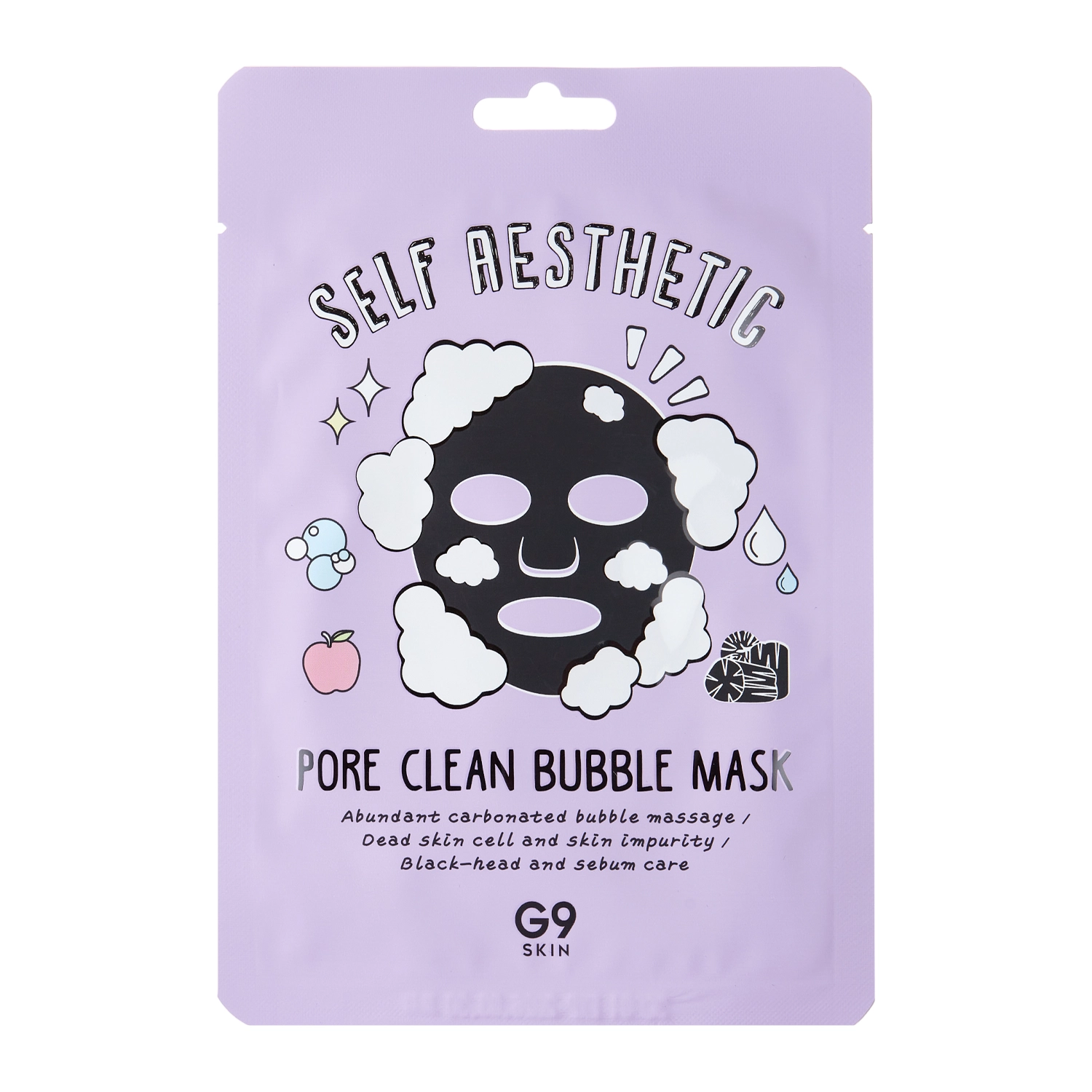 G9Skin -  Self Aesthetic Pore Clean Bubble Mask - Бульбашкова маска для очищення пор - 23ml/1шт.