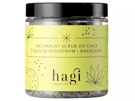 Hagi - Naturalny Scrub do Ciała z Olejem Konopnym i Makadamia - Натуральний скраб для тіла з олією конопель і олією макадамії - 300g