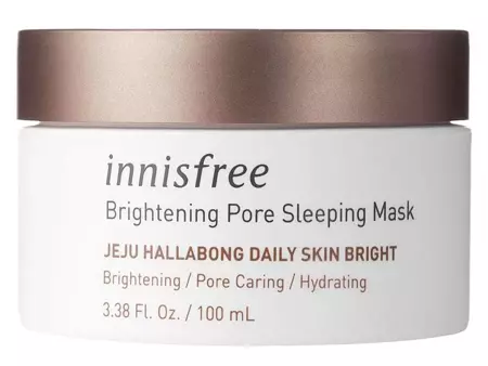Innisfree - Нічна освітлююча маска для обличчя з ніацинамідом - Brightening Pore Sleeping Mask - 100ml