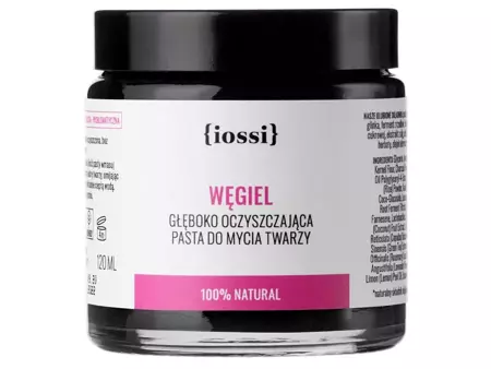 Iossi - Вугілля - Очищаюча паста для обличчя - 120ml
