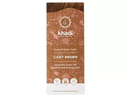 Khadi - Natural Hair Colour - Henna Light Brown - Натуральна трав'яна хна - Світло-коричнева - 100g