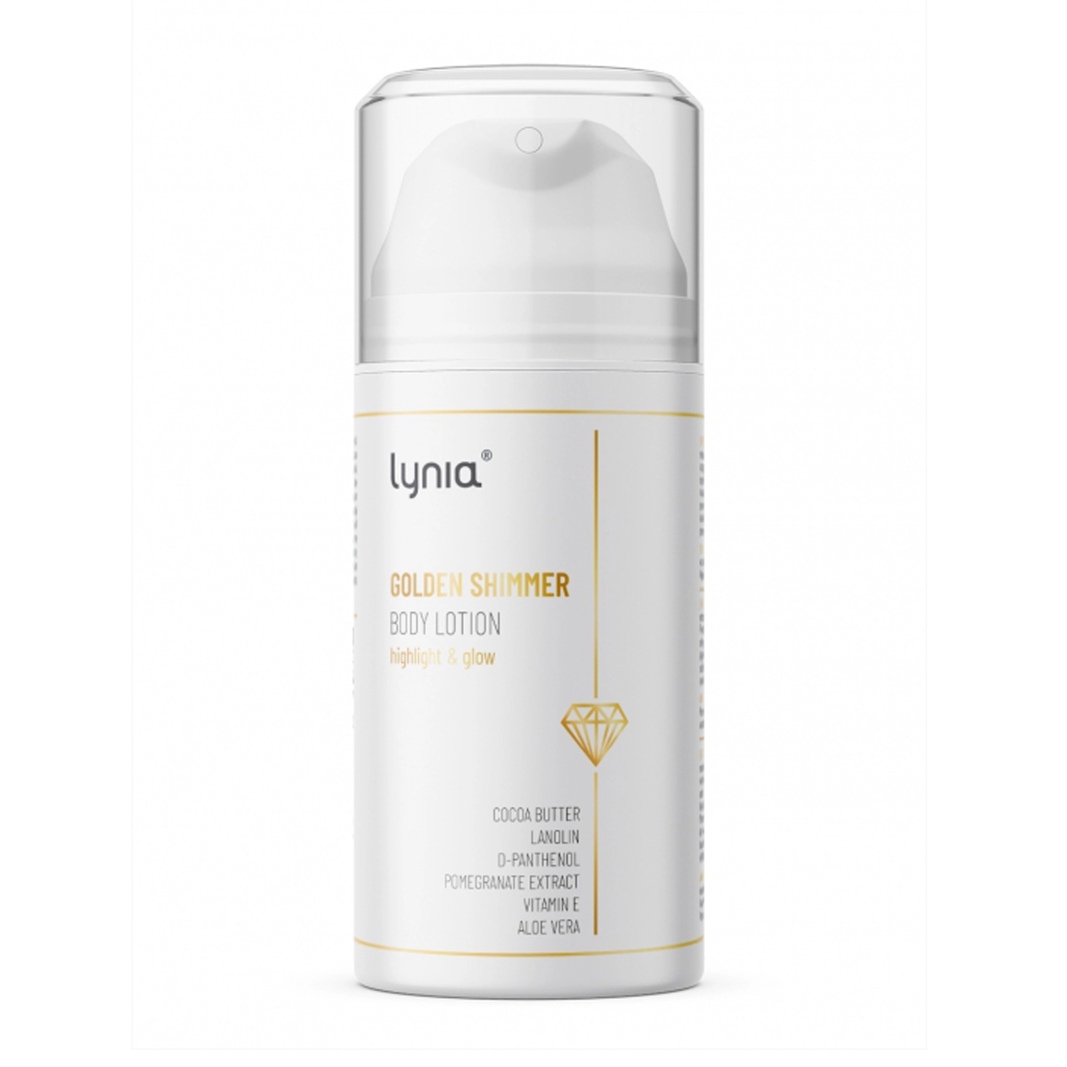 Lynia - Golden Shimmer Body Lotion - Золотистий лосьйон для тіла - 100ml