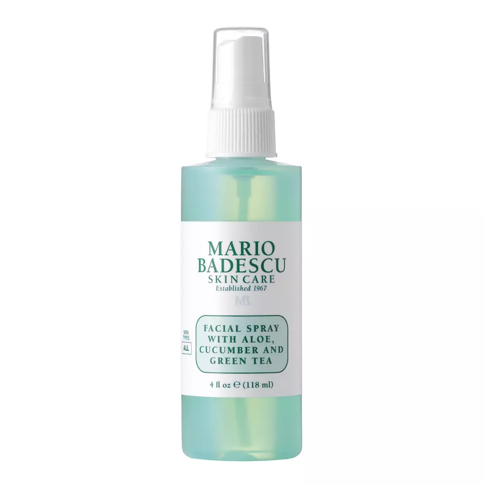 Mario Badescu - Спрей для обличчя з екстрактами алое, огірка та зеленого чаю - Facial Spray With Aloe, Cucumber & Green Tea - 118ml