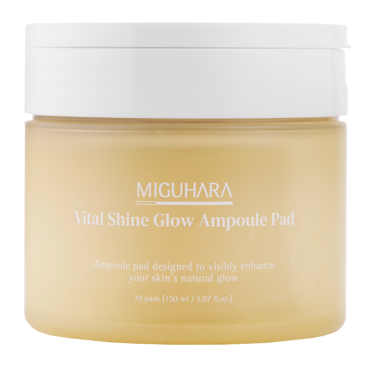 Miguhara - Vital Shine Glow Ampoule Pad - Освітлювальні педи для обличчя - 70шт./150ml