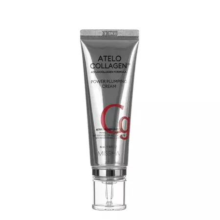 Missha - Atelo Collagen 500 - Power Plumping Cream - Антивіковий крем для обличчя з колагеном - 40ml