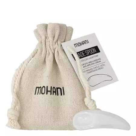 Mohani - Жадеїтова молочна ложечка для масажу зони навколо очей і набирання крему