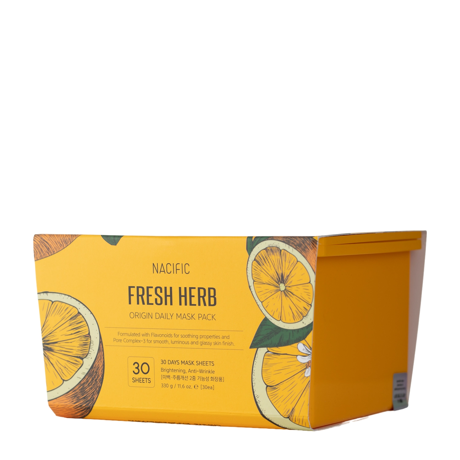 Nacific - Fresh Herb Origin Daily Mask Pack - Набір відновлювальних тканинних масок - 30шт./ 330g