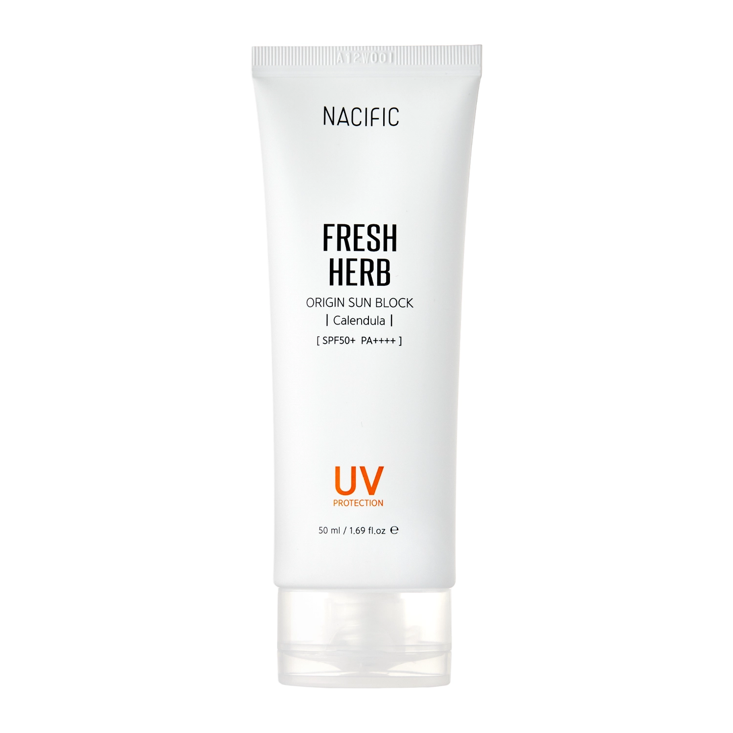 Nacific - Fresh Herb Origin Sun Block SPF50+/PA++++ - Заспокійливий сонцезахисний крем для обличчя - 50ml