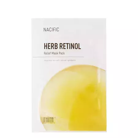 Nacific - Herbal Retinol - Relief Mask - Тканинна маска для обличчя з похідною ретинолу - 30g