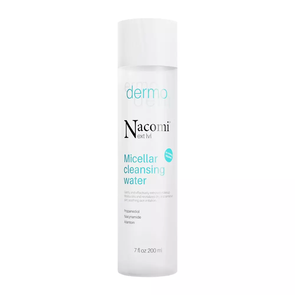 Nacomi - Next Level - Micellar Cleansing Water - Міцелярна вода для сухої та чутливої шкіри - 200ml