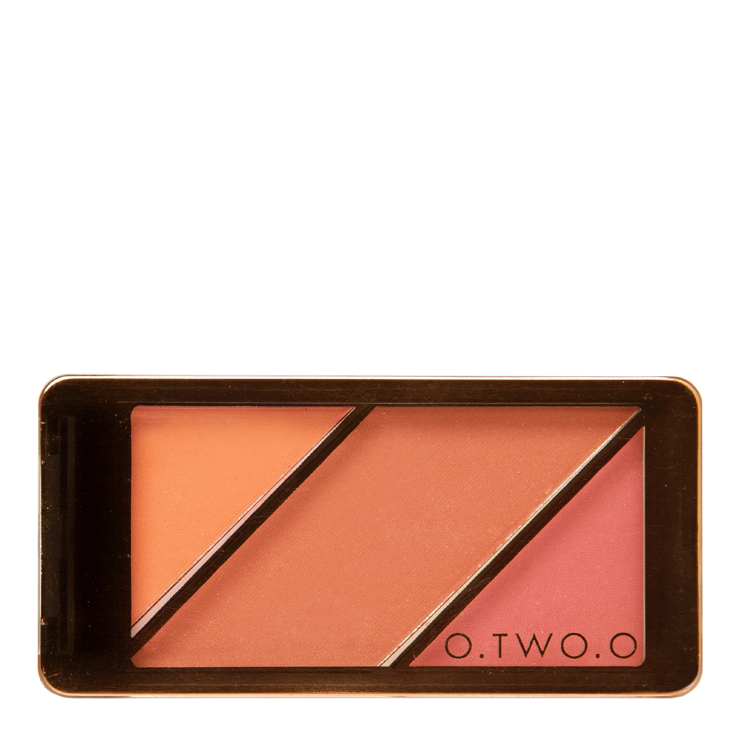 O.TWO.O - 3 in 1 Blusher Highlighter Contour - Набір рум'ян - 01 Pinkish - 10g