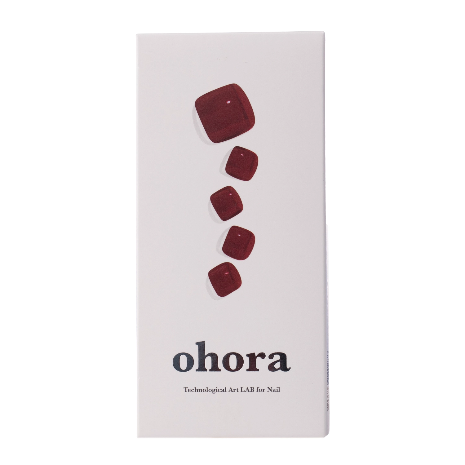 Ohora - Semicured Gel Nail - Гелеві наліпки для нігтів - Pedicure - Tint Burgundy - 30шт.