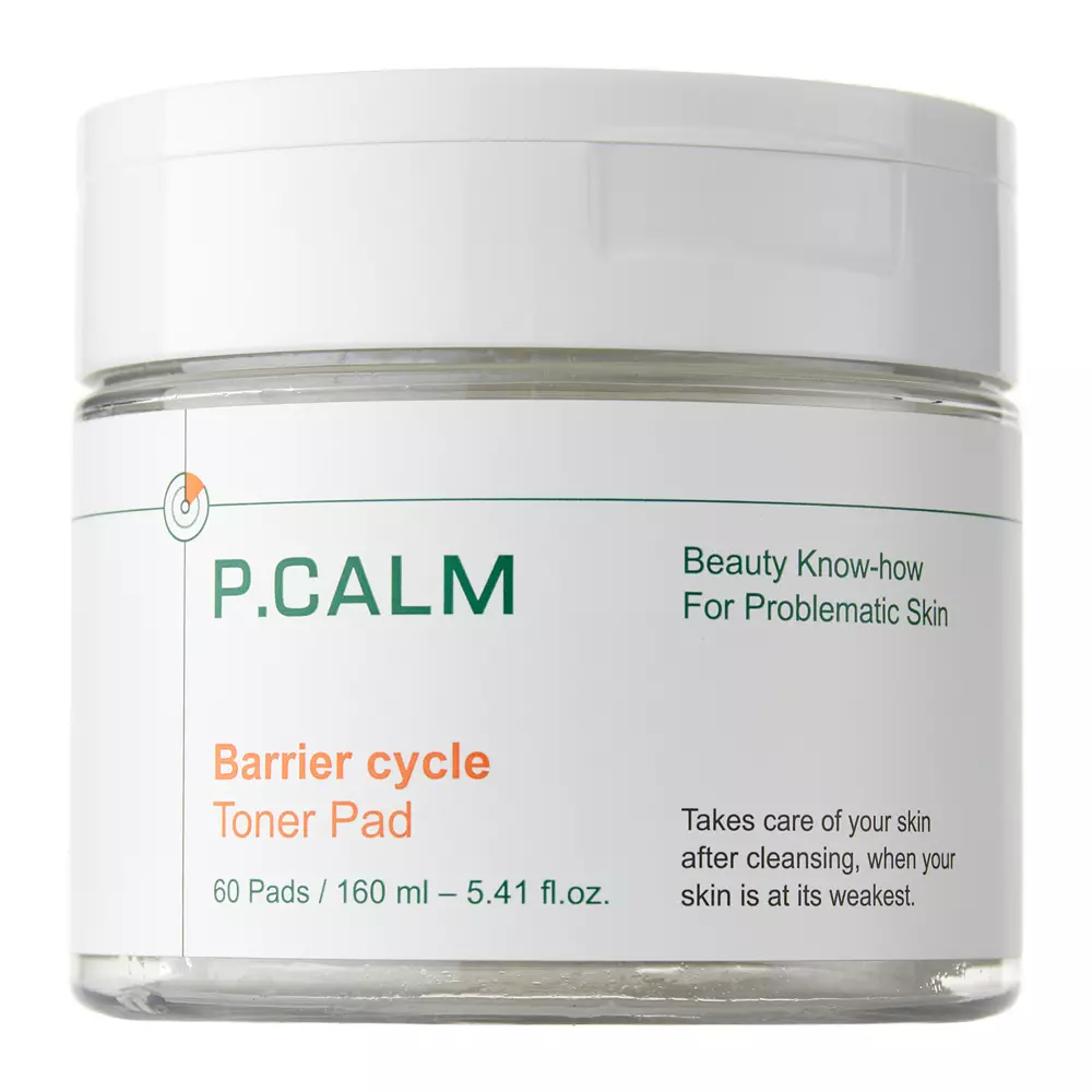 P.Calm - Barrier Cycle Toner Pad - Заспокійливий тонер для обличчя у педах - 60шт./160ml