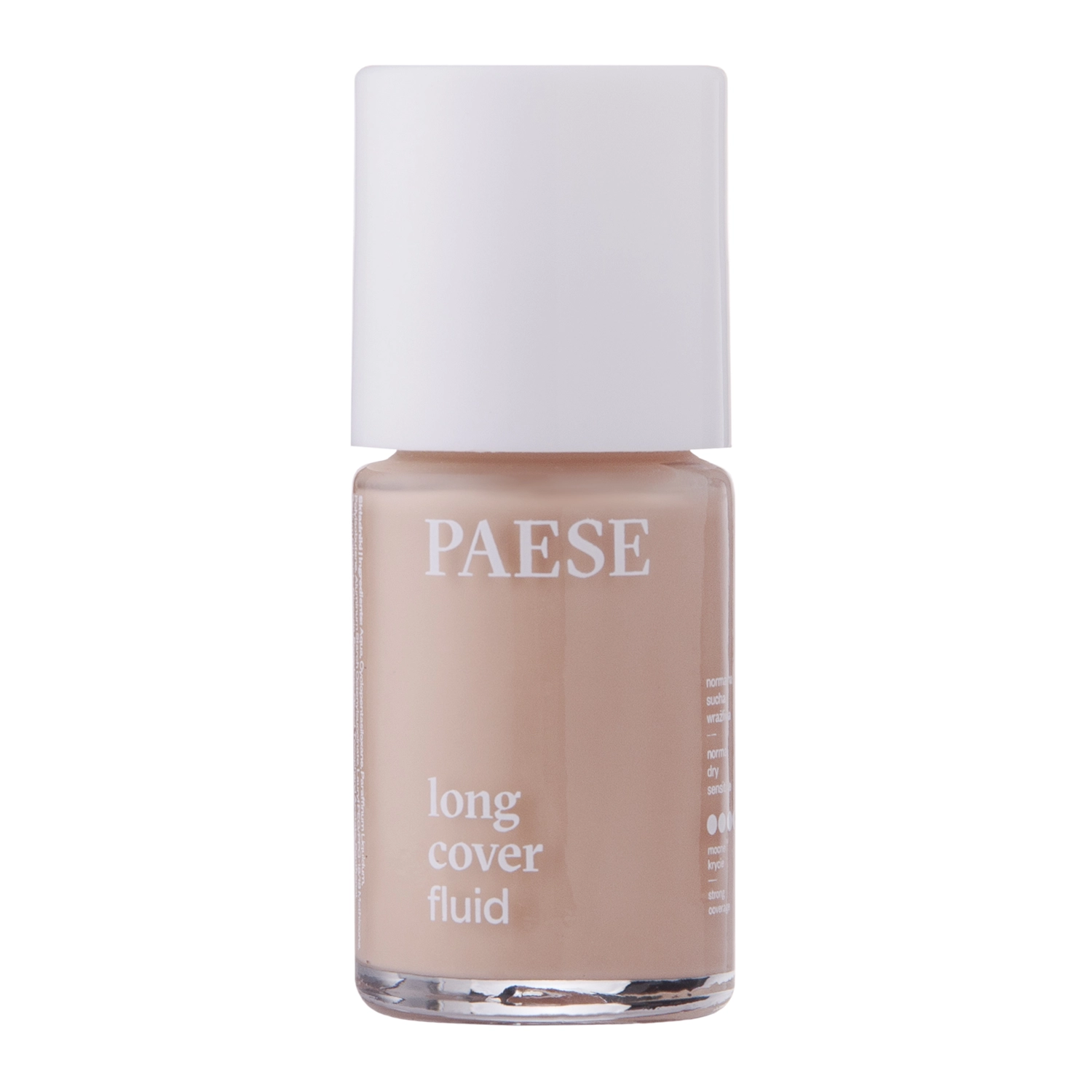 Paese - Long Cover Fluid - Тональна основа для обличчя - 1.5 Beige - 30ml