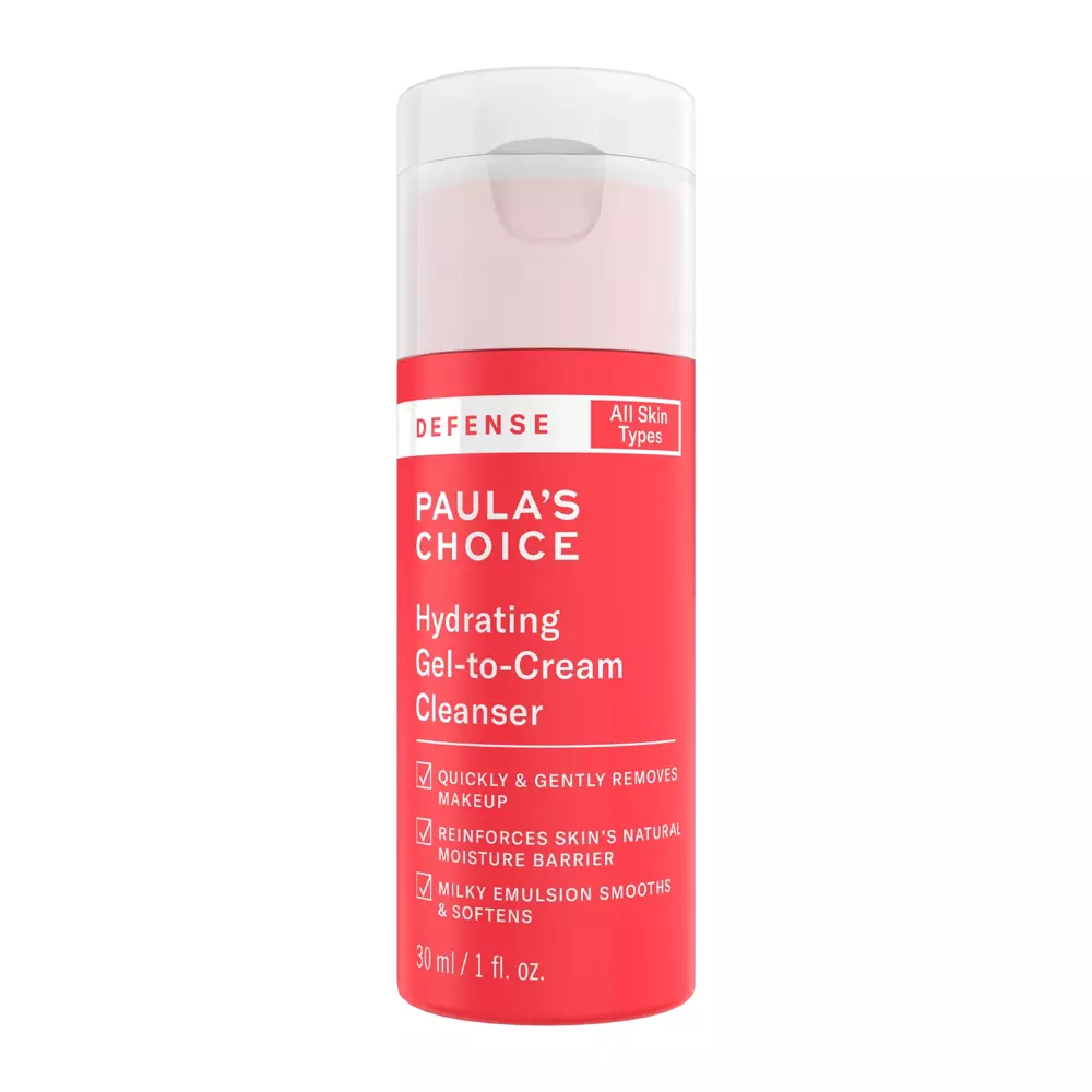 Paula's Choice - Зволожувальний гель для вмивання - Defense - Hydrating Gel-To-Cream Cleanser - 30ml