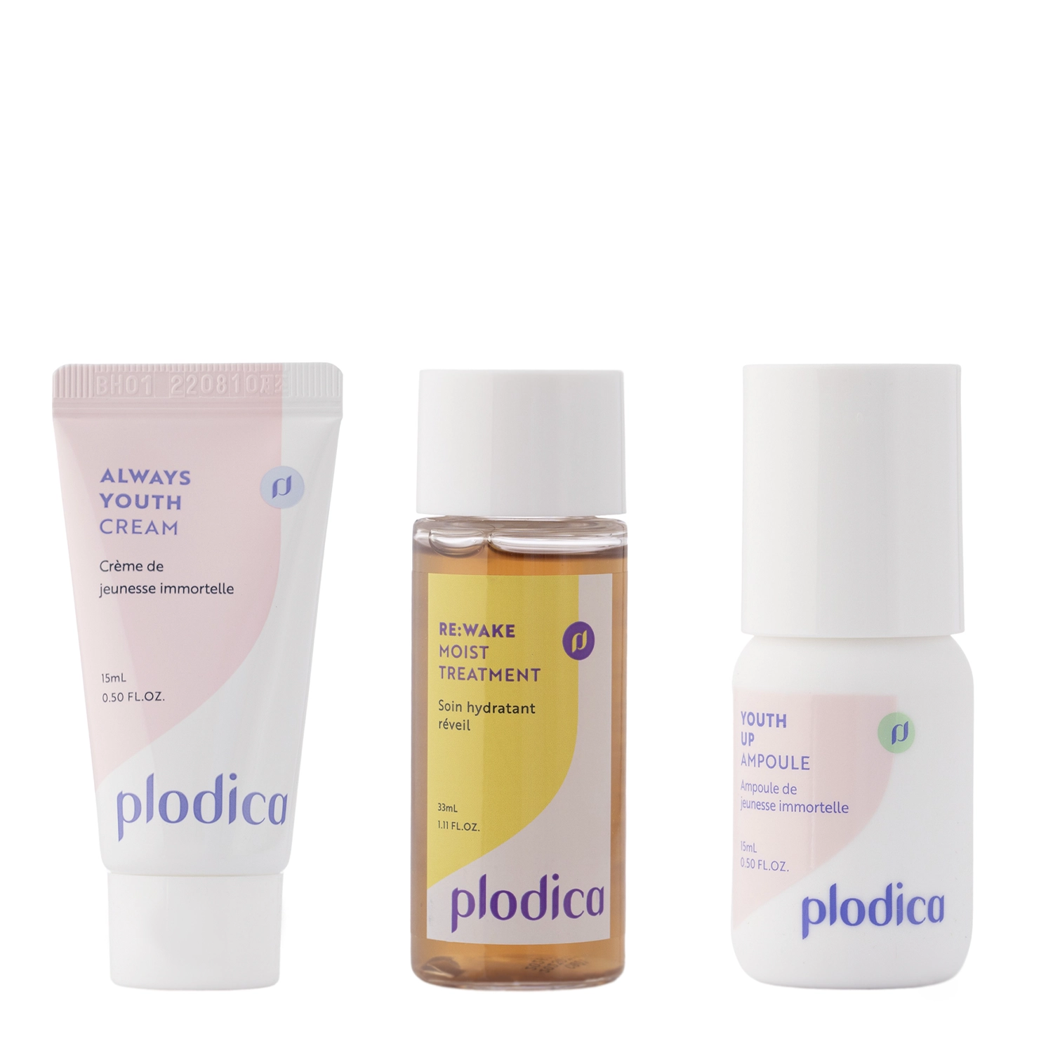 Plodica - Full Day Youth Kit  - Набір мінзасобів для обличчя - Антиоксидація - 33ml+15ml+15ml