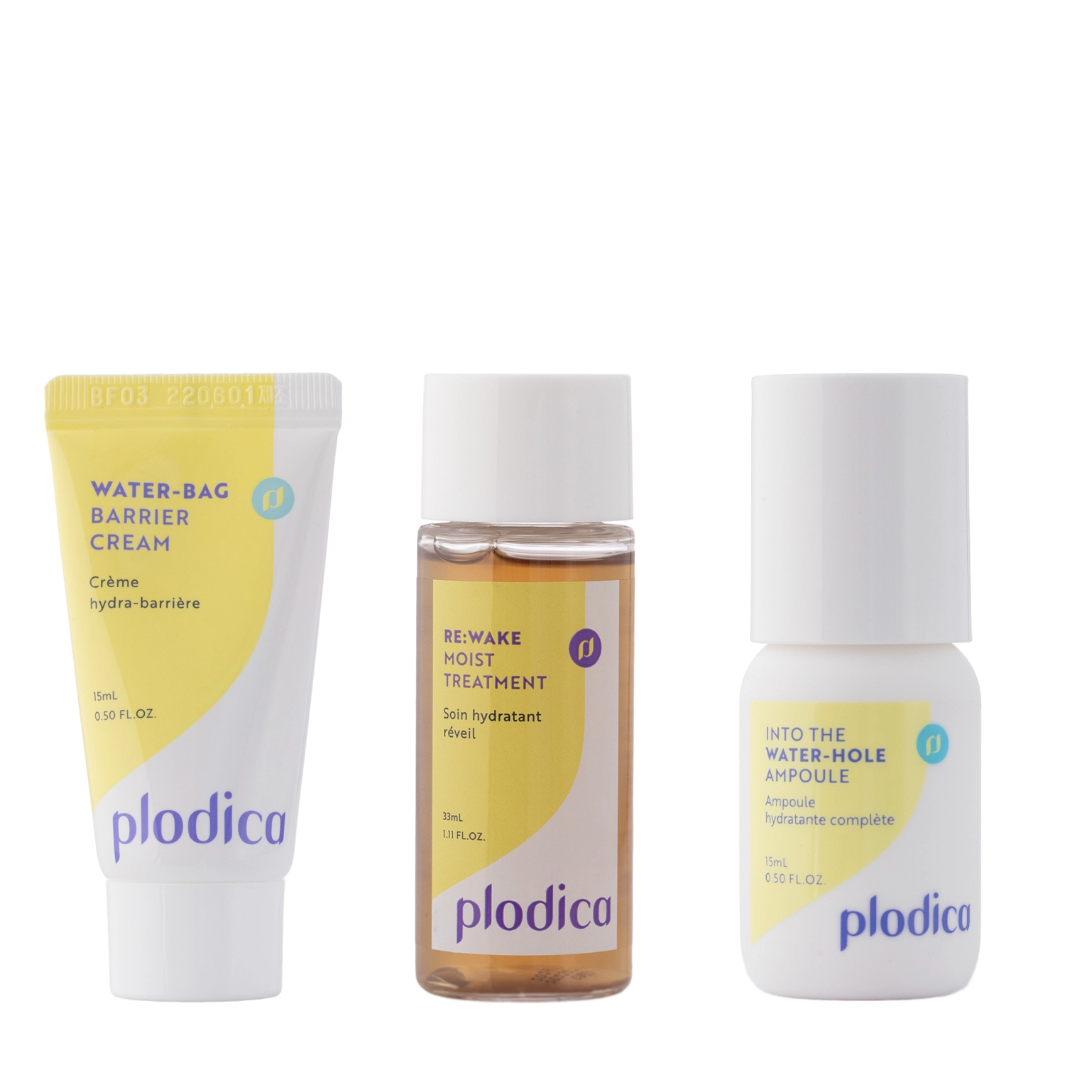 Plodica - Welcome To Water Village Kit - Набір мінізасобів для обличчя - Зволоження - 33ml+15ml+15ml