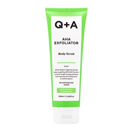 Q+A - AHA Exfoliator Body Scrub - Скраб для тіла з АНА-кислотами - 250ml