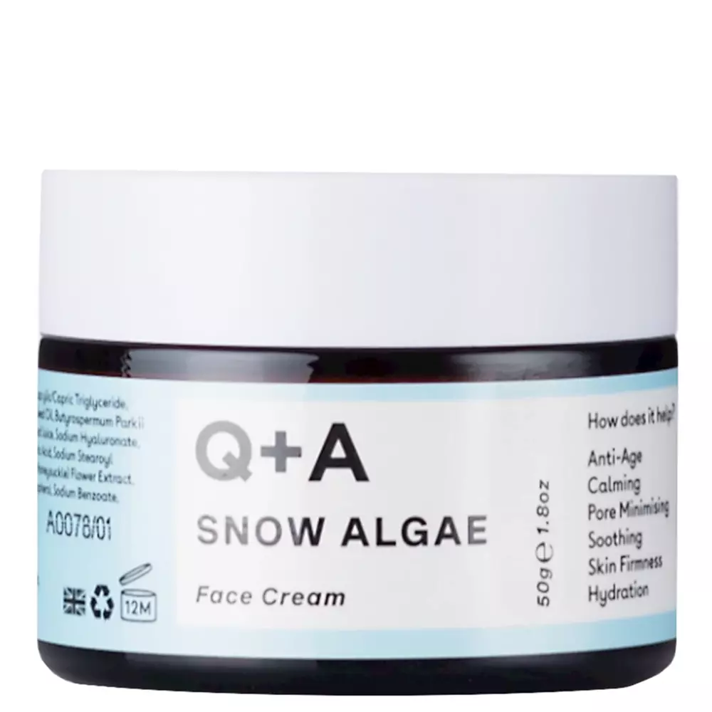 Q+A - Крем для обличчя зі сніговими водоростями - Snow Algae Intensive Face Cream - 50g