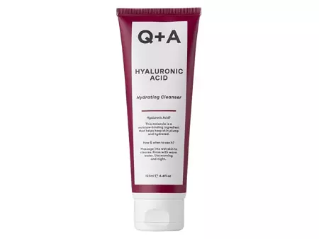 Q+A - Зволожуючий та заспокійливий очищуючий гель для обличчя з гіалуроновою кислотою - Hyaluronic Acid - Hydrating Cleanser - 125ml
