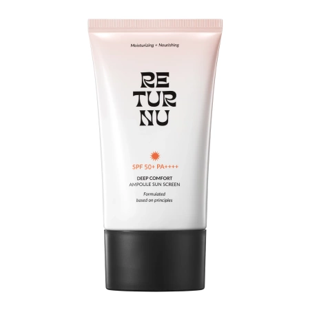 Returnu - Deep Comfort Ampoule Sunscreen SPF 50+ PA++++ - Сонцезахисний крем для обличчя - 50ml