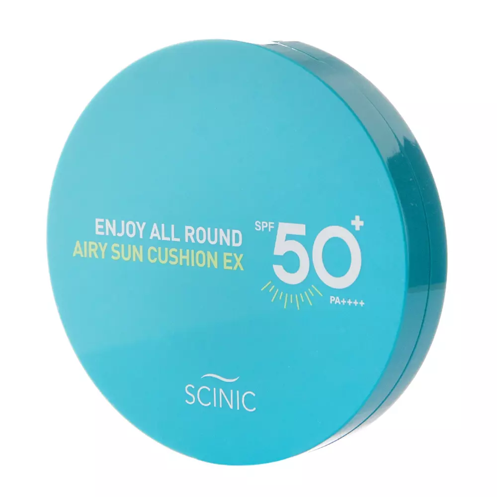 Scinic - Enjoy All Round Airy Sun Cushion EX PF50+ PA++++ - Сонцезахисний кушон для обличчя - 25g