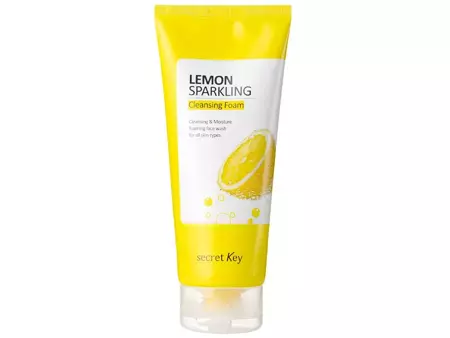 Secret Key - Lemon Sparkling Cleansing Foam - Пінка для вмивання з лимоном - 200g