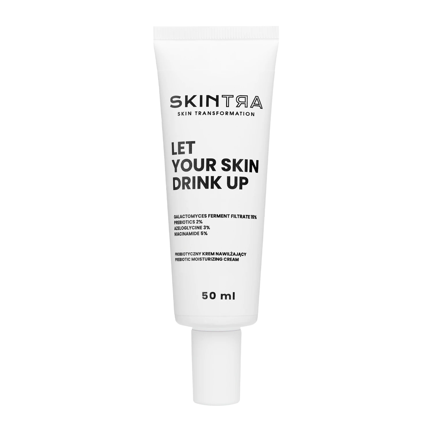 SkinTra - Let Your Skin Drink Up - Зволожувальний крем з пребіотиками - Туба 50ml