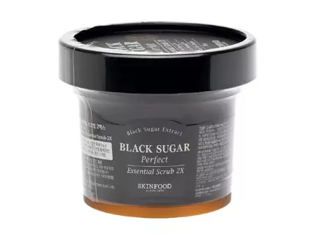 Skinfood - Black Sugar Perfect Essential Scrub 2X - Скраб для обличчя з коричневим цукром - 210g