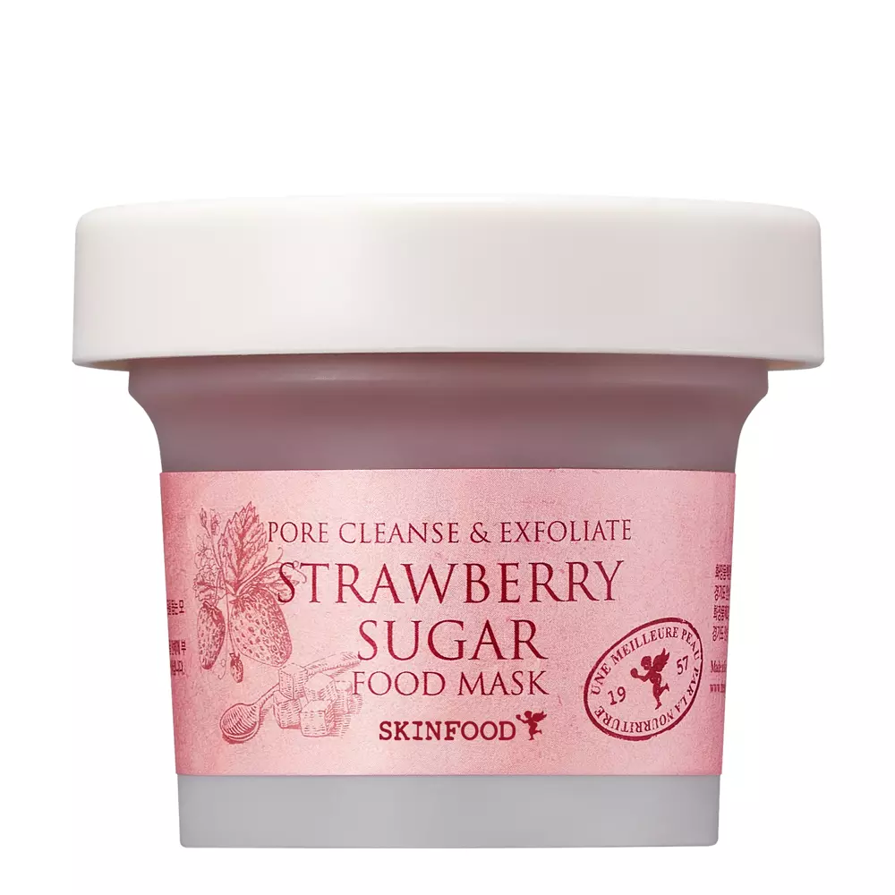 Skinfood - Strawberry Sugar Food Mask - Відлущувальна полунична маска для обличчя - 120g