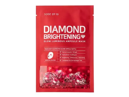Some By Mi - Diamond Brightening - Glow Luminous Ampoule Mask - Освітлювальна тканинна маска - 25g