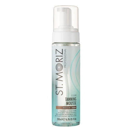 St. Moriz - Мус-автозасмага для тіла - Professional Gradual Self Tanning Clear Mousse Medium Dark - 200ml