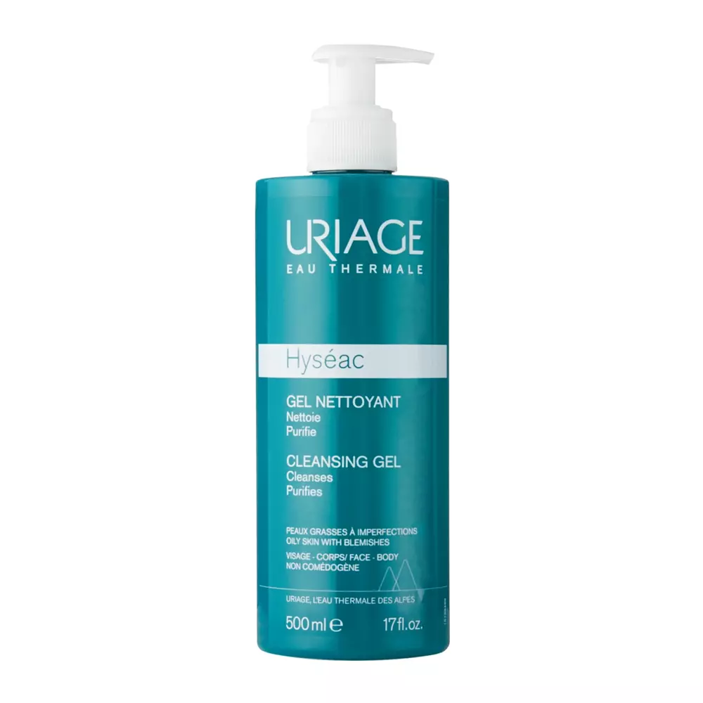 Uriage - Hyseac Gel Nettoyante - Гель для вмивання обличчя та тіла - 500ml