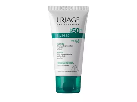 Uriage - Сонцезахисний флюїд для проблемної шкіри з SPF50 + - Hyseac Fluide SPF50 + - 50ml