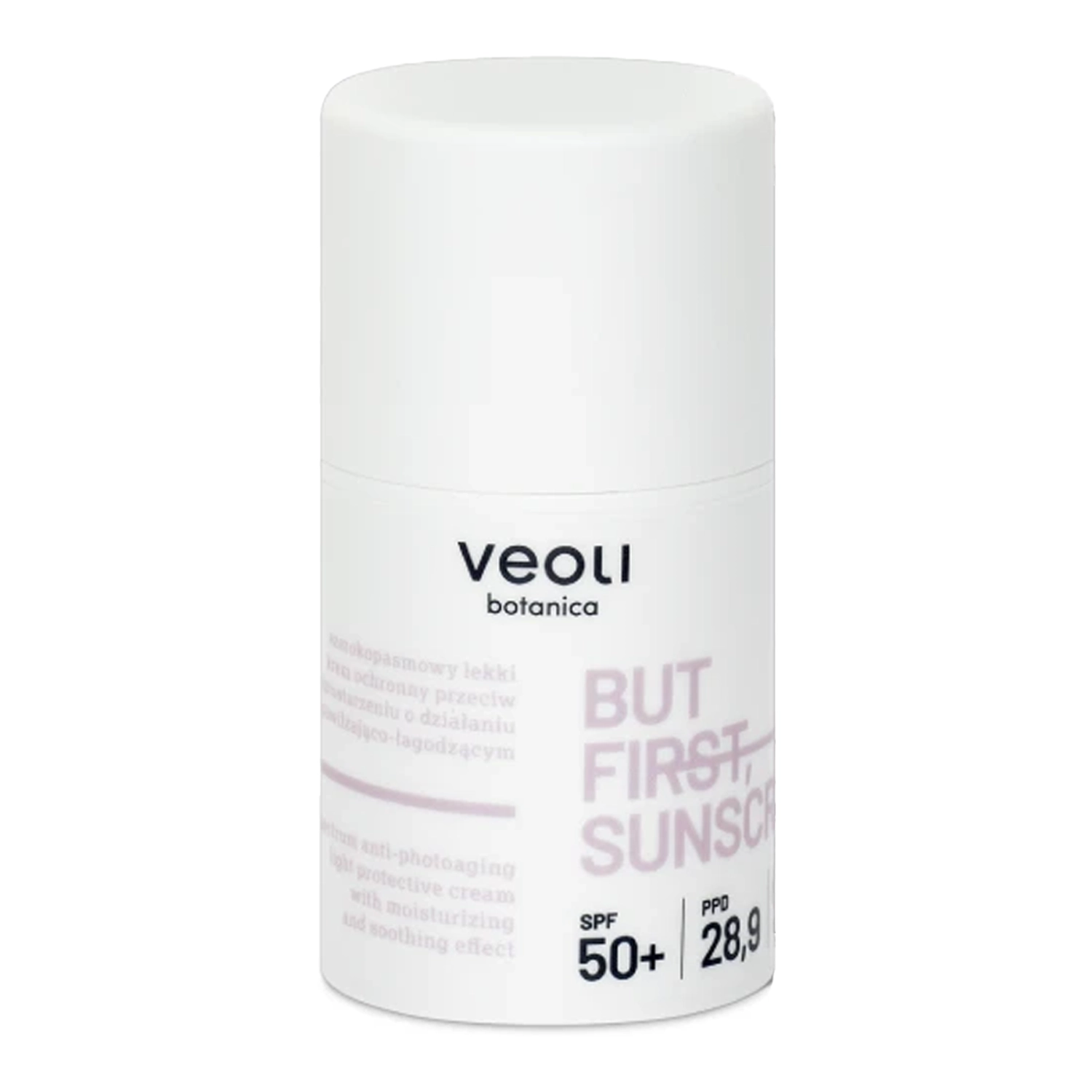 Veoli Botanica - But First, Sunscreen - Легкий сонцезахисний крем широкого спектру дії проти фотостаріння зі зволожувально-заспокійливим ефектом - 50ml