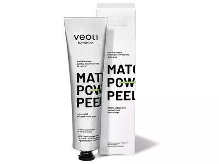 Veoli Botanica - Мультикислотний ензимний пілінг - Matcha Power Peel - Triple-Acid Enzyme Facial Peel - 75ml