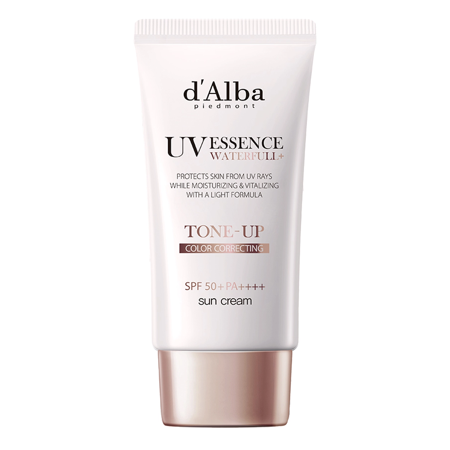 d'Alba - Waterfull Tone-Up Sun Cream SPF50+ PA++++ - Тонуючий сонцезахисний крем для обличчя - 50ml